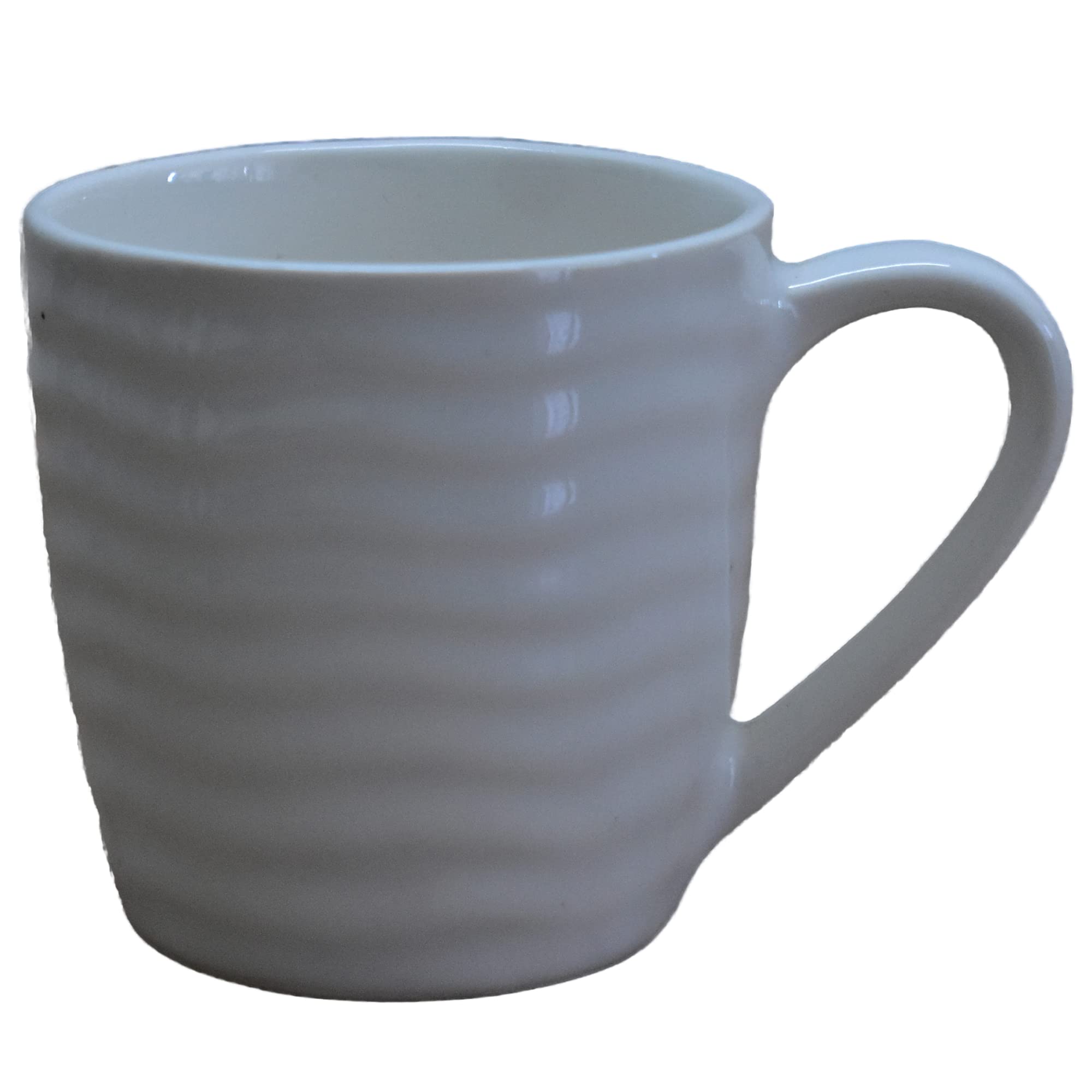 Kunhar Ceramic Tea Cup - 180 Ml, 4 Pieces, White