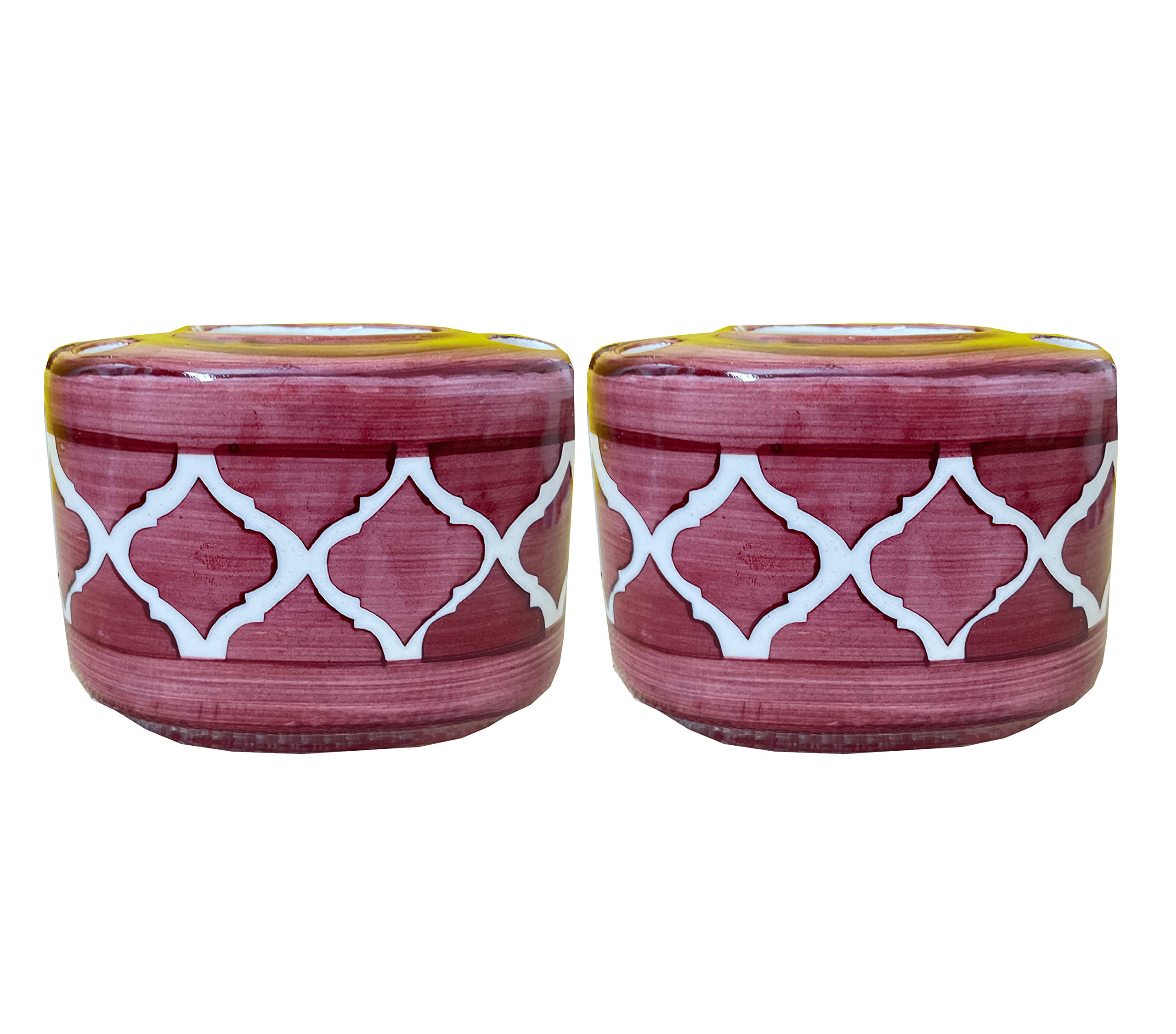 KunhaR Ceramic Toothbrush Holder Stand for Bathroom,2 Pieces, Brown