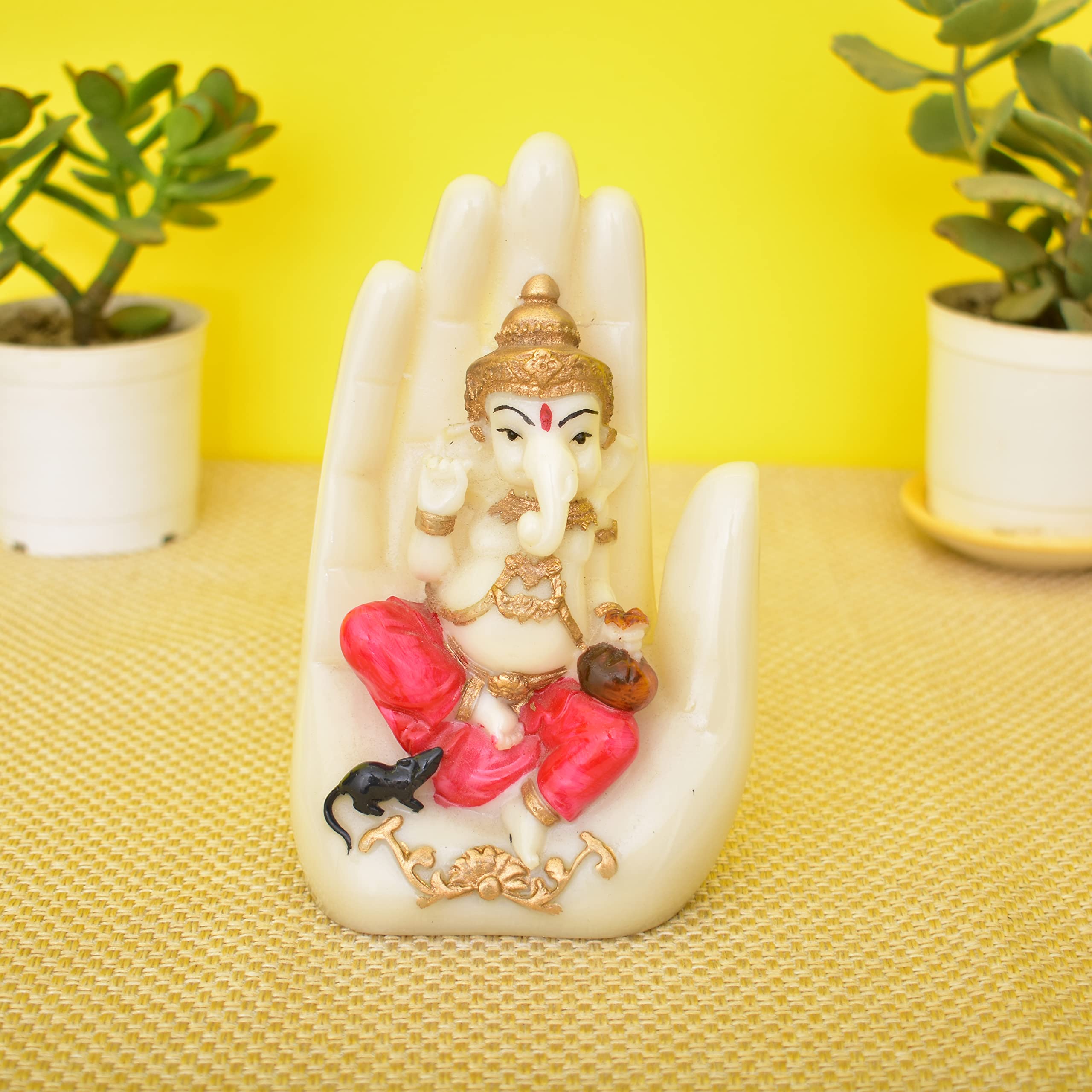 Kunhar Ganesha On Palm Decorative Showpiece