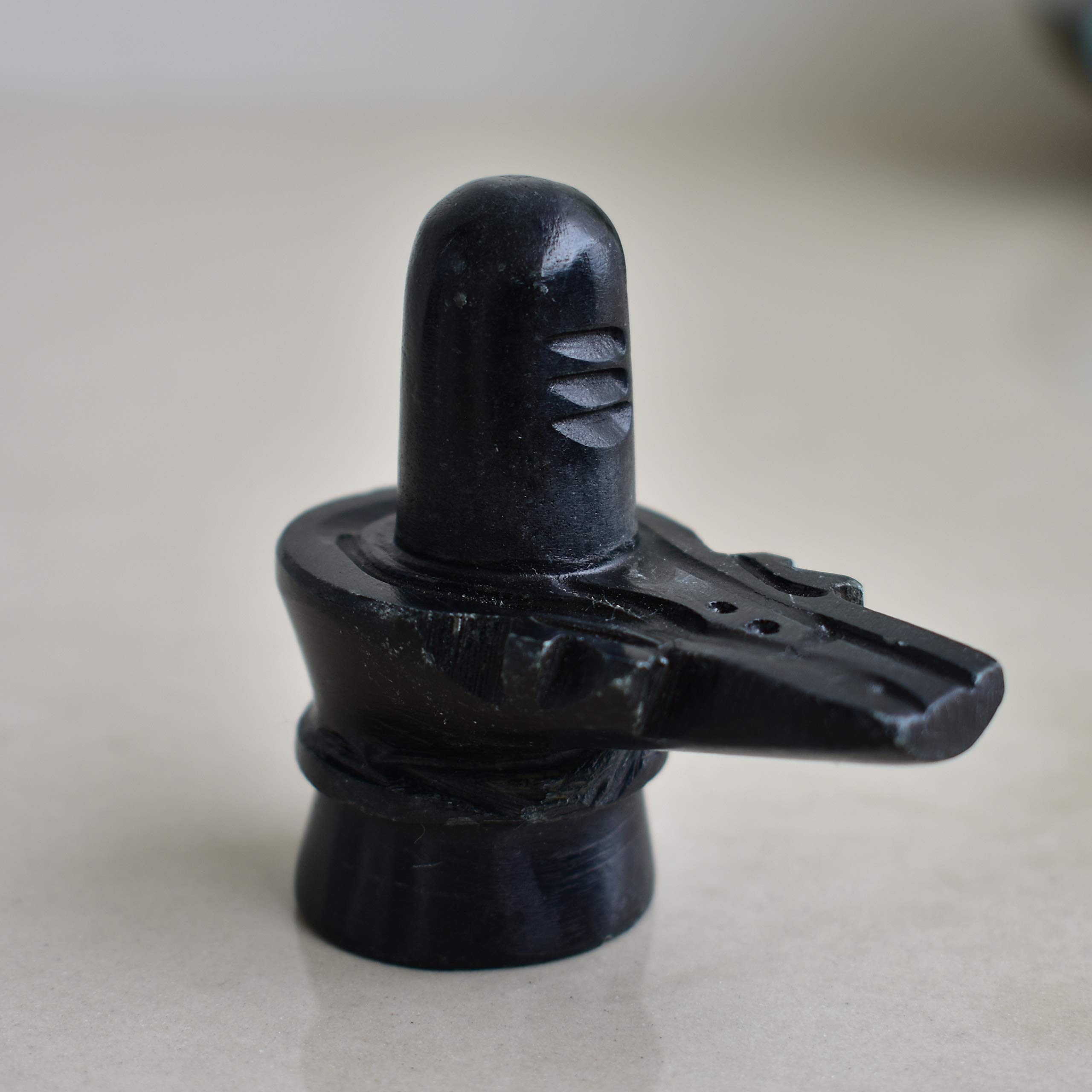 Kunhar 2.5 inch Black Marble Shivling/Lord Shiva Murti