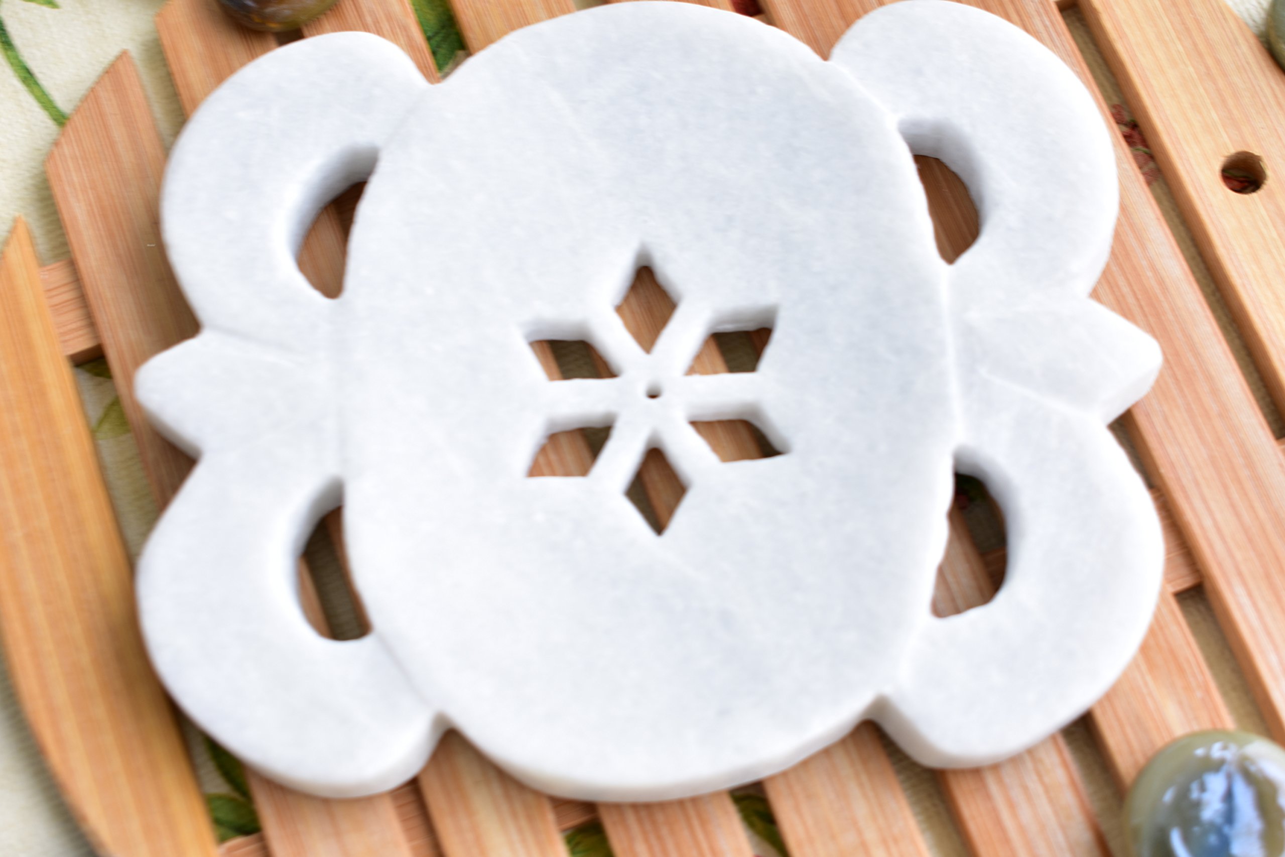 KunhaR Natural Marble Stone Soap Dish Bath Accessories for Bath, Tub or Wash Basin Beautifully Crafted Bathroom Accessory