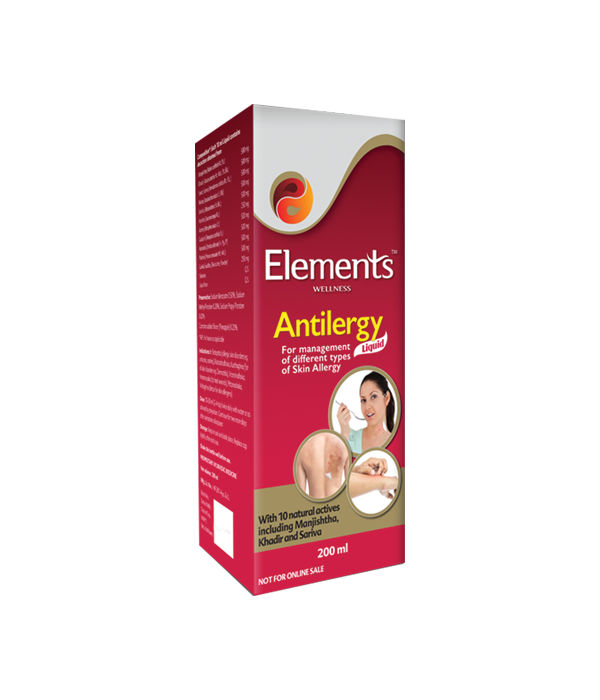 Elements Wellness Antilergy Liquid 200 ML, Elements Wellness, Antilergy, Designed To Effectively Manage And Prevent Various Skin Allergies