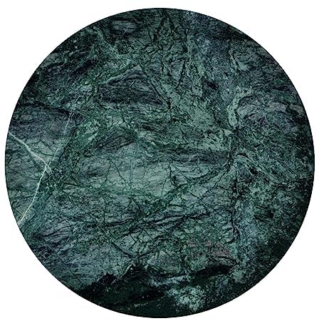 KunhaR Green Marble Chakla/Rolling Pin Board/Roti Maker/Phulka Maker/Chapati Maker/papad chakla for Home &amp; Kitchen, 9 Inch