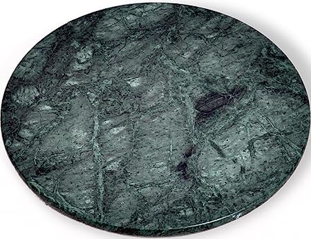 KunhaR Green Marble Chakla/Rolling Pin Board/Roti Maker/Phulka Maker/Chapati Maker/papad chakla for Home &amp; Kitchen, 9 Inch