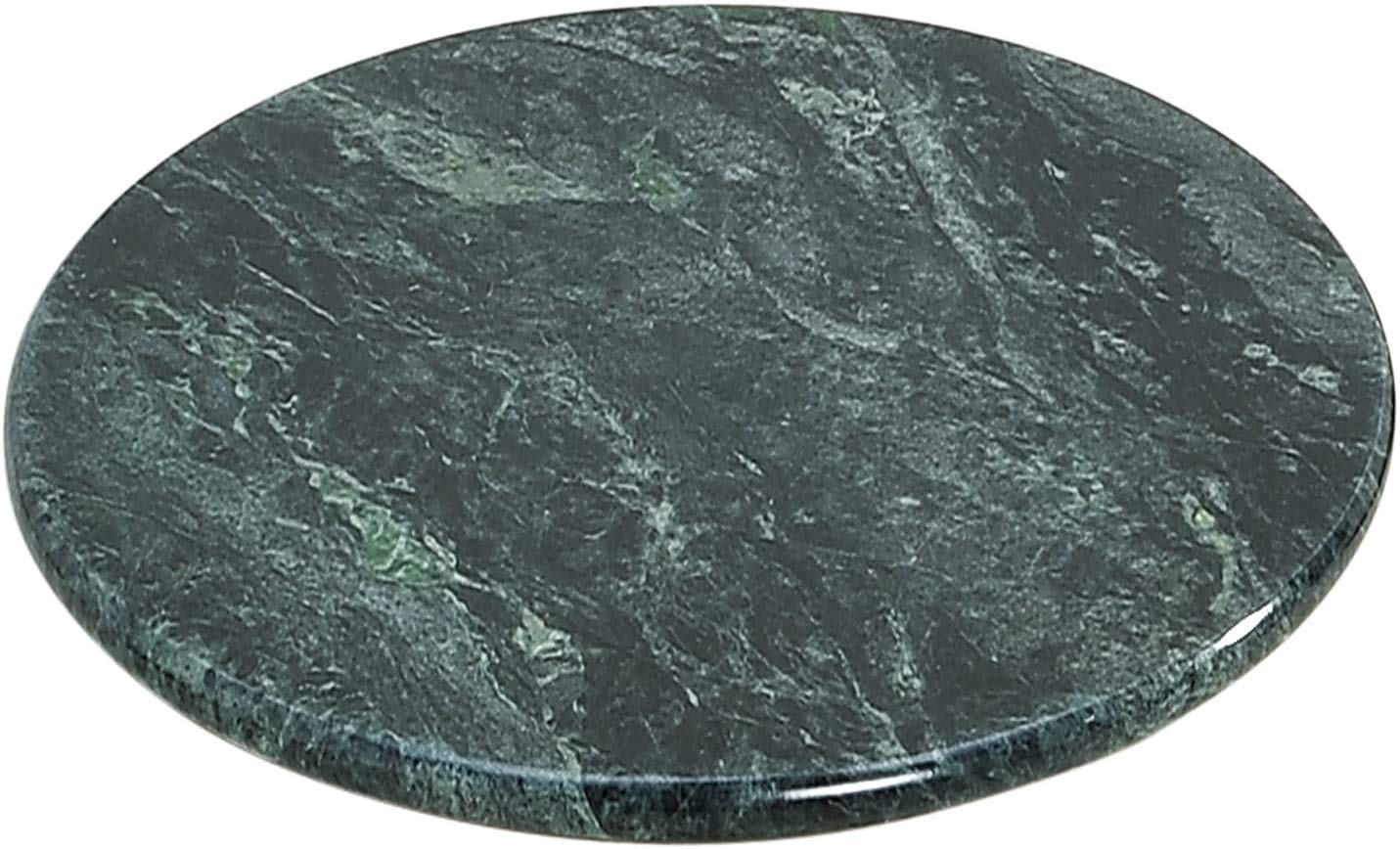 KunhaR Green Marble Chakla/Rolling Pin Board/Roti Maker/Phulka Maker/Chapati Maker/papad chakla for Home &amp; Kitchen, 9 Inch