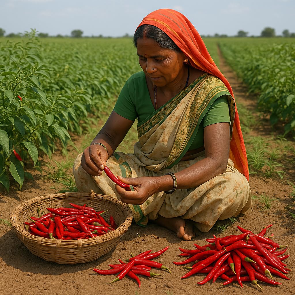 KunhaR Masala Extra Spicy Whole Red Chili – Sabut Teekhi Lal Mirch – (Pack of 1, 400g)