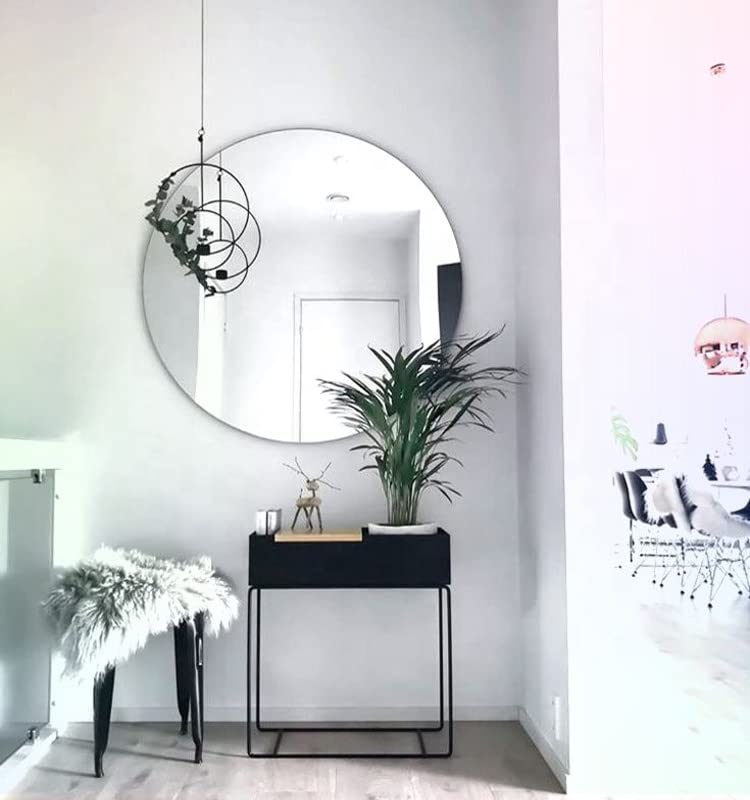 Kunhar Frameless Round Wall Mirror, 15 X 15 Inch, 1 Piece