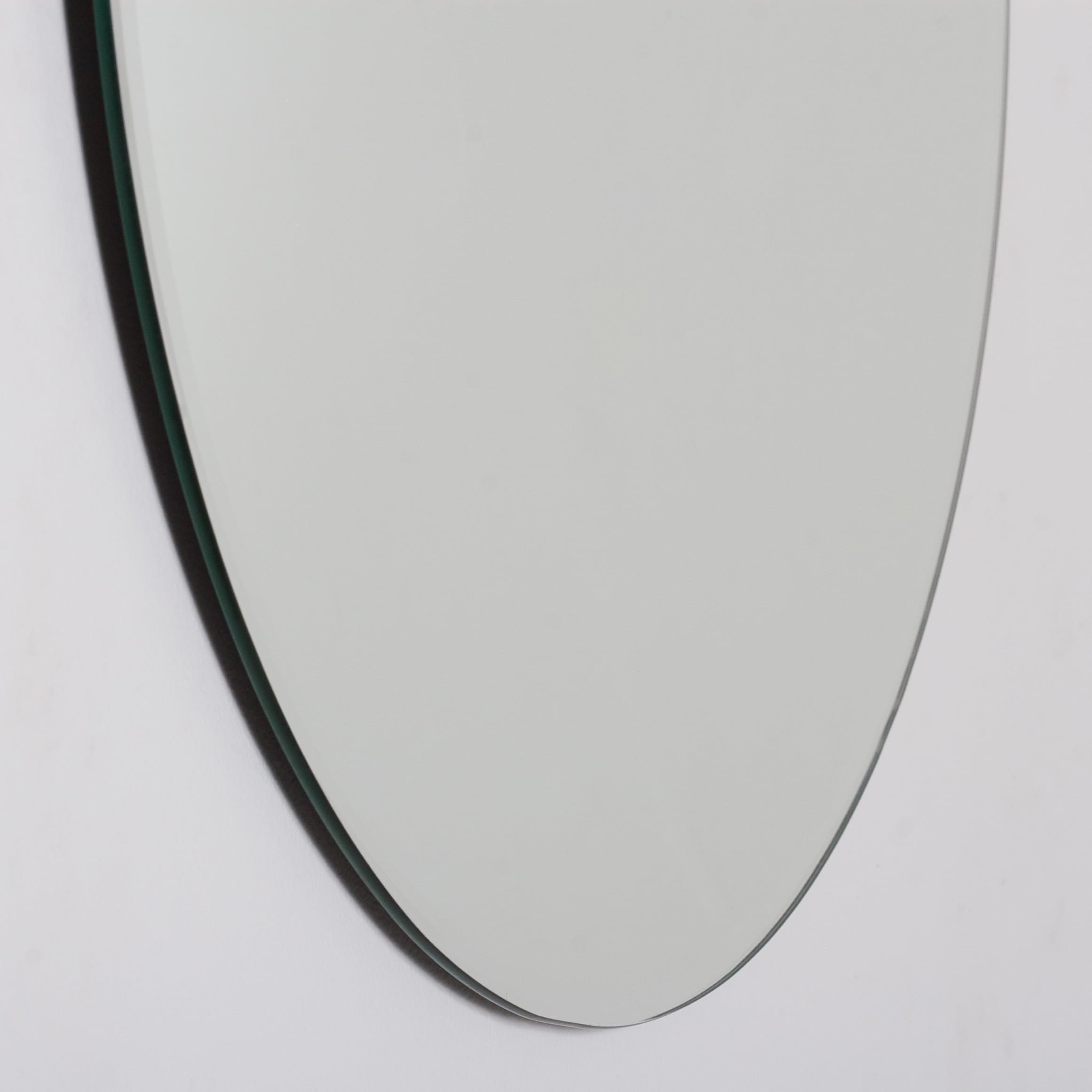 Kunhar Frameless Wall Mirror,12 X 12 Inch,Round (3 MM)